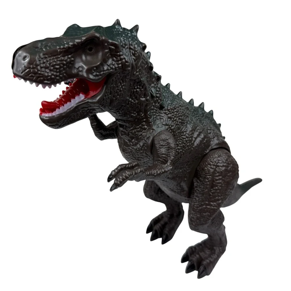 Tyrannosaurus Rex T-Rex Large Dinosaur Action Figure Toy Green Plastic Roaring